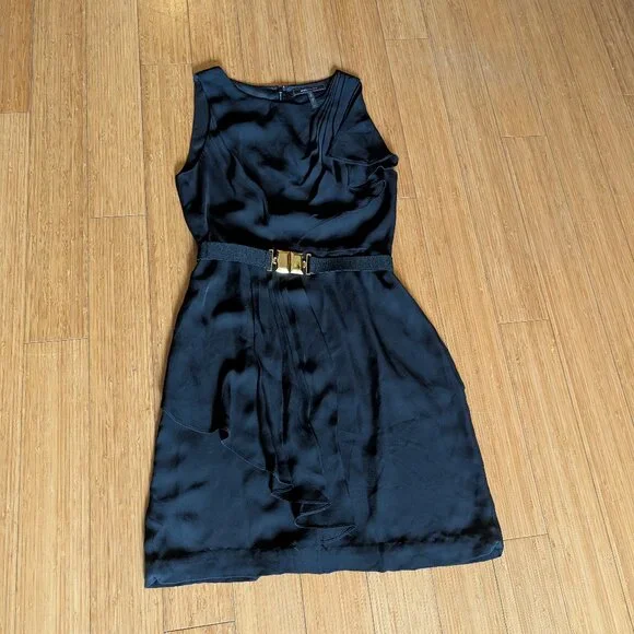 Silk BCBG Maxazria black dress size 6 - Picture 4 of 15